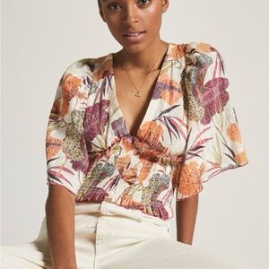 Floral Anthropologie Top